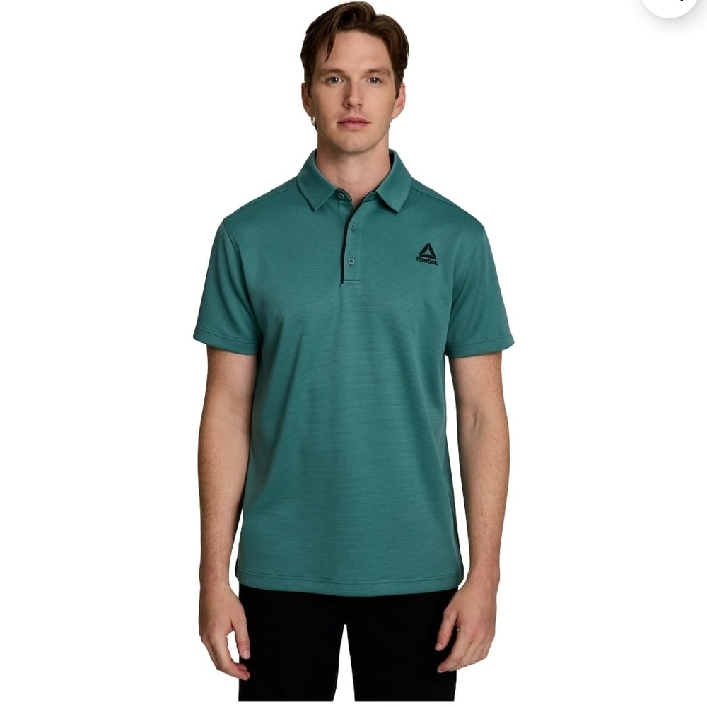 Reebok Men's Teal Polo Shirt